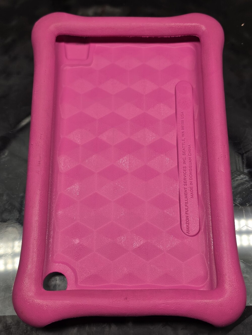 Amazon Fire 7 Kids Pink Silicone Protective Case Shockproof Impact - 2017